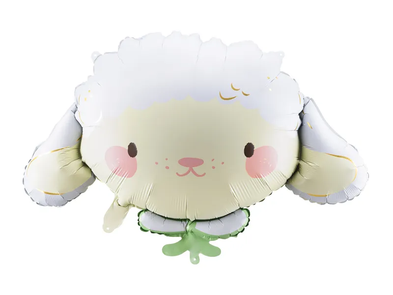 PartyDeco Sheep Head 26"x 16" Supershape Foil Balloon (1)